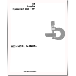 84 Wheel Loaders Operation and Test Manual (TM1397)