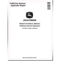 F4365 Dry Nutrient Applicators Repair Manual (TM139819)