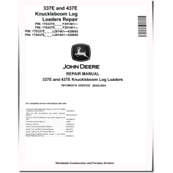 337E and 437E Knuckleboom Log Loaders Repair Manual (TM13993X19)