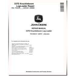 337E (SN: C291461-428989) Knuckleboom Log Loaders Repair Manual (TM13995X19)