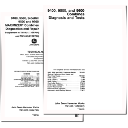 9400, 9500, 9501, 9600, SideHill 9500 and 9600 Combines Diagnostic Manual and Supplement (TM1402)