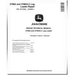 3756G and 3756GLC Log Loaders (SN. from D376001) Repair Manual (TM14020X19)