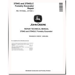 3754G and 3754GLC Forestry Excavators (SN. from F371001) Repair Manual (TM14022X19)