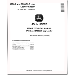 3756G and 3756GLC Log Loaders (SN. from F376001) Repair Manual (TM14024X19)
