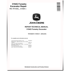 3154G (SN: from F310001) Forestry Excavators Repair Manual (TM14026X19)
