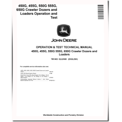 450G, 550G, 650G Crawler Dozers, 455G and 555G Crawler Loaders Operation and Test Manual (TM1403)