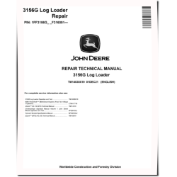 3156G (SN. from F316001) Log Loaders Repair Manual (TM14030X19)
