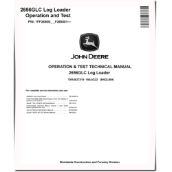 2656GLC (SN. from F266001) Log Loaders Operation and Test Manual (TM14037X19)