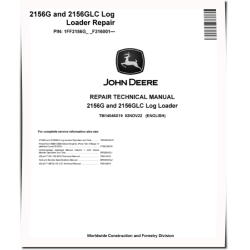 2156G and 2156GLC Log Loaders (SN. from F216001) Repair Manual (TM14046X19)