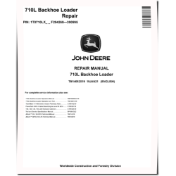 710L Backhoe Loaders (SN: F294268-390995) Repair Manual (TM14052X19)
