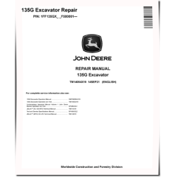 135G (SN. from F500001) Crawler Excavators Repair Manual (TM14054X19)