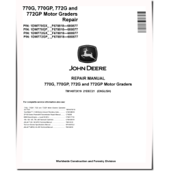 770G, 770GP, 772G and 772GP Motor Graders (SN: F678818-680877) Repair Manual (TM14073X19)
