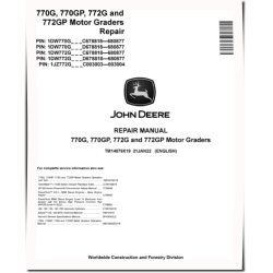 770G, 770GP, 772G and 772GP Motor Graders (SN: C678818-680877, D678818-680877) Repair Manual (TM14079X19)