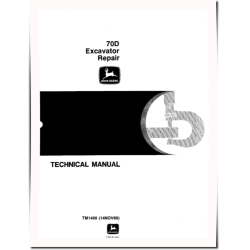 70D Compact Excavators Repair Manual (TM1408)