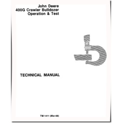 400G Crawler Dozers Operation and Test Manual (TM1411)