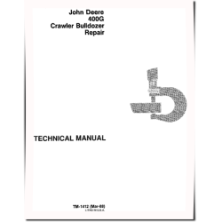 400G Crawler Dozers Repair Manual (TM1412)