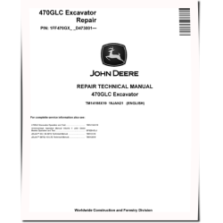 470GLC (SN. from D473001) Crawler Excavators Repair Manual (TM14155X19)