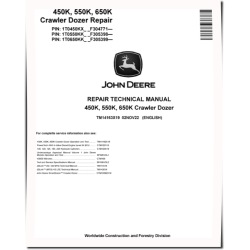 450K, 550K and 650K Crawler Dozers (SN. from F304771) Repair Manual (TM14163X19)
