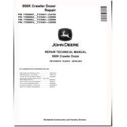 950K Crawler Dozers (SN: F310401—338999) Repair Manual (TM14165X19)