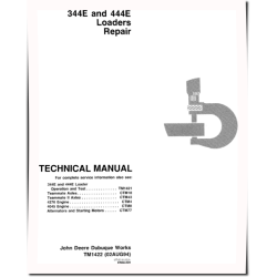 344E and 444E Wheel Loaders Repair Manual (TM1422)