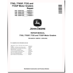 770G, 770GP, 772G and 772GP Motor Graders (SN. from F680878, L700954) Repair Manual (TM14245X19)