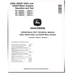 620G, 620GP, 622G and 622GP Motor Graders (SN. from C685731, D685731) Operation and Test Manual (TM14248X19)