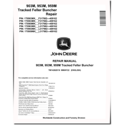 903M, 953M and 959M Harvesters Repair Manual (TM14262X19)