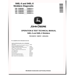 848L-II and 948L-II Grapple Skidders (SN. from C/D690814) Operation and Test Manual (TM14339X19)