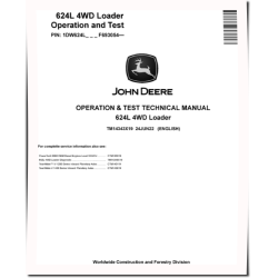 624L (SN. from F693054) 4WD Loaders Operation and Test Manual (TM14343X19)