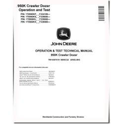 950K Crawler Dozers (SN. from F334109) Operation and Test Manual (TM14357X19)