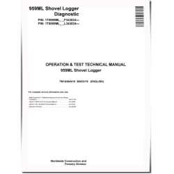 959ML Shovel Loggers Operation and Test Manual (TM14384X19)