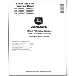 E330LC and E360 Crawler Excavators (SN. from C000001, D000001) Repair Manual (TM14401X019)