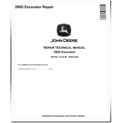 290D Crawler Excavators Repair Manual (TM1443)