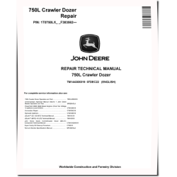 750L (SN. from F383562) Crawler Dozers Repair Manual (TM14430X019)