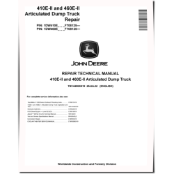 410E and 460E Series II Articulated Dump Trucks (SN. from F708125) Repair Manual (TM14450X019)