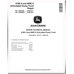410E and 460E Series II Articulated Dump Trucks (SN. from D708125) Repair Manual (TM14453X019)