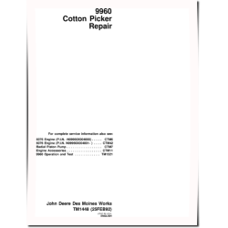 9960 Cotton Pickers Repair Manual (TM1448)