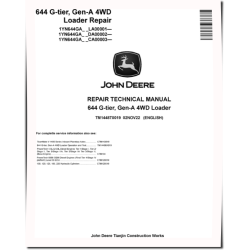 644G Wheel Loaders (SN. from CA00003, DA00002, LA00001) Repair Manual (TM14487X019)