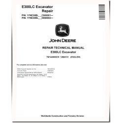 E300LC (SN. from C000001) Crawler Excavators Repair Manual (TM14490X019)