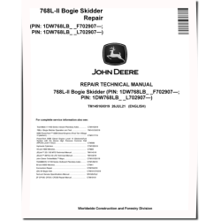 768L-II (SN: F702907-; L702907-) Bogie Skidders Repair Manual (TM14516X019)