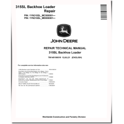315SL (SN. from C000001, D000001) Backhoe Loaders Repair Manual (TM14519X019)