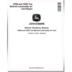 C650 and C850 Tow Behind Commodity Air Carts Repair Manual (TM145419)
