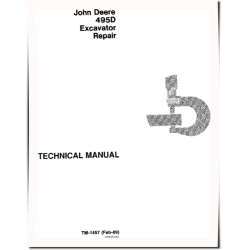 495D Wheeled Excavators Repair Manual (TM1457)