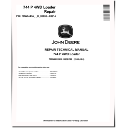 744 P-Tier (SN. D_05963-08614) 4WD Wheel Loaders Repair Manual (TM14609X019)