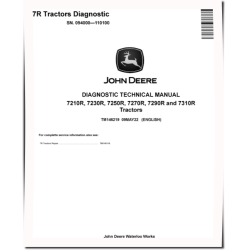 7210R, 7230R, 7250R, 7270R, 7290R and 7310R Tractors (SN: 094000-110100) Diagnostic Manual (TM146219)