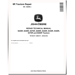 8225R, 8245R, 8270R, 8295R, 8320R, 8335R, 8345R, 8370R and 8400R Tractors (SN. from 120000) Repair Manual (TM146319)