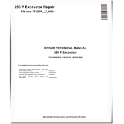250P (SN from F_ 00001) Crawler Excavators Repair Manual (TM14650X019)