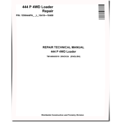 444P (PIN: 1DW444PA_ _L_ 15418-18489) 4WD Wheeled Loaders Repair Manual (TM14654X019)