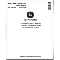 724 P-Tier (SN. L_15418-18489) 4WD Wheel Loaders Repair Manual (TM14664X019)