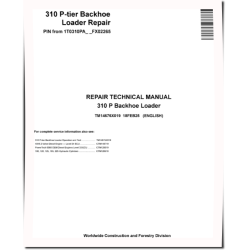 310P (SN from FX02265) Backhoe Loaders Repair Manual (TM14676X019)